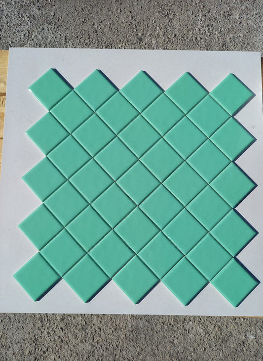 Piastrelle 10x10 Xacar verde acqua lucido