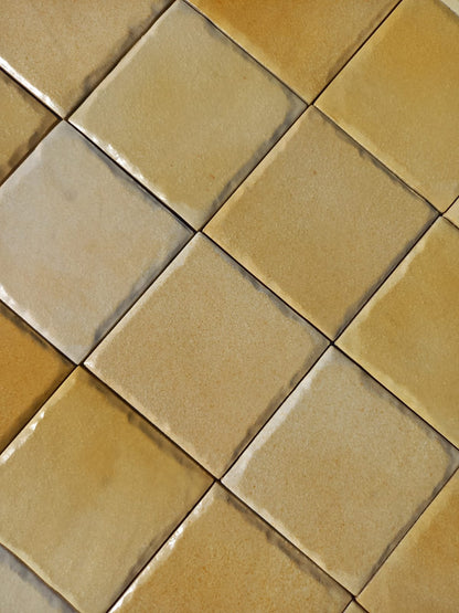 Piastrelle 10x10 Mithos giallo matt