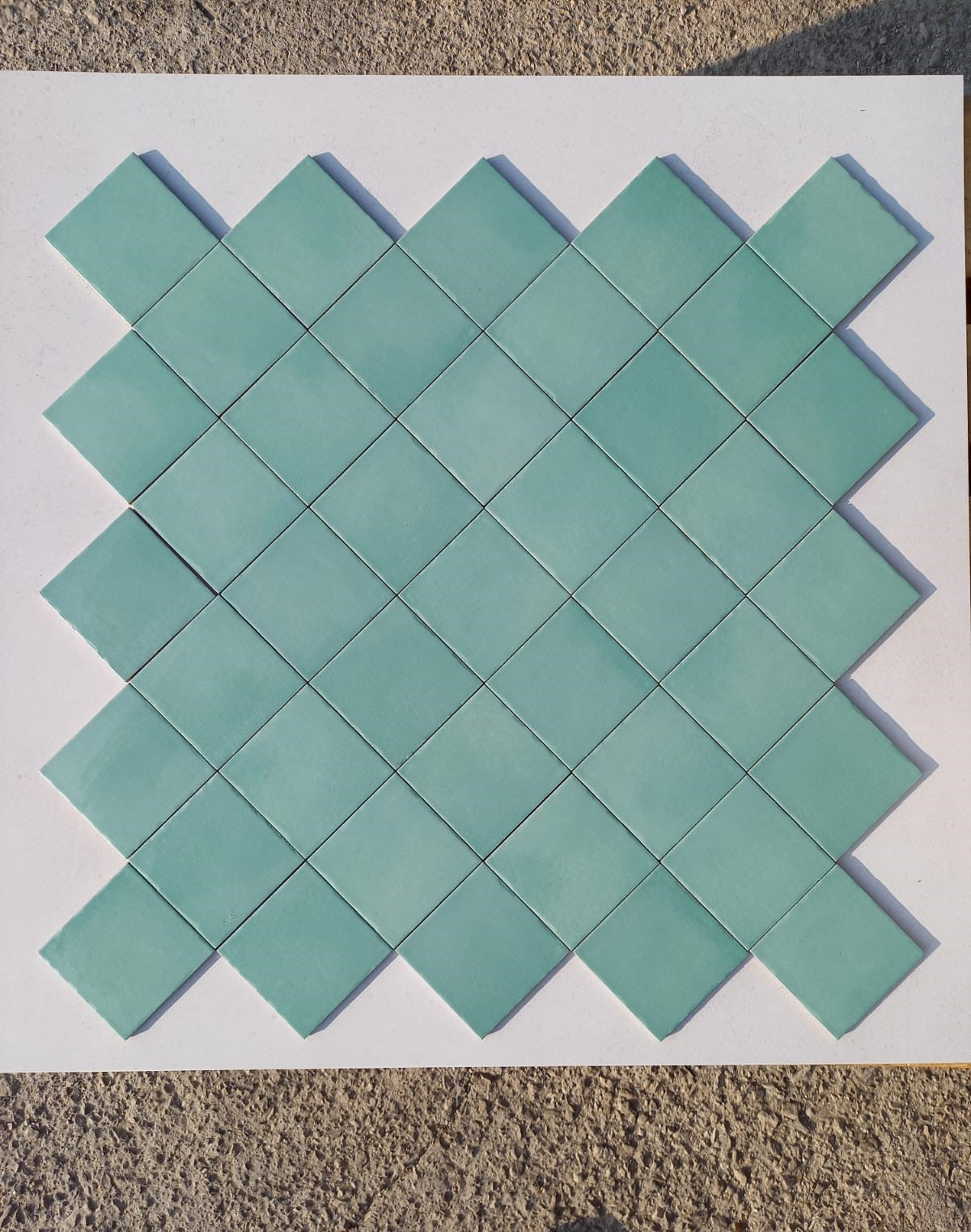 Piastrelle 10x10 Verde scuro matt