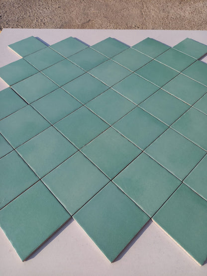 Piastrelle 10x10 Verde scuro matt