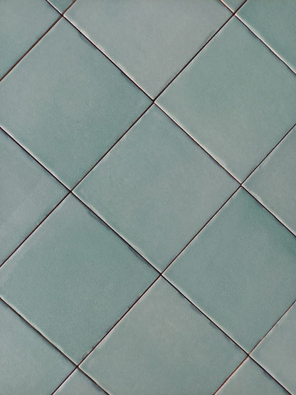 Piastrelle 10x10 Verde scuro matt