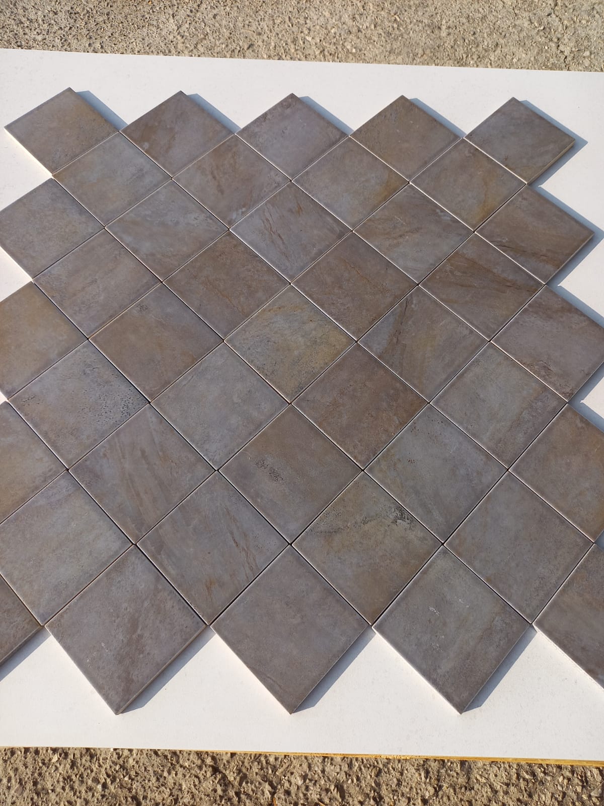 Piastrella 10x10 Pietra antracite matt