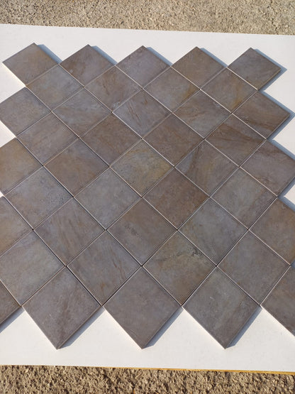 Piastrella 10x10 Pietra antracite matt