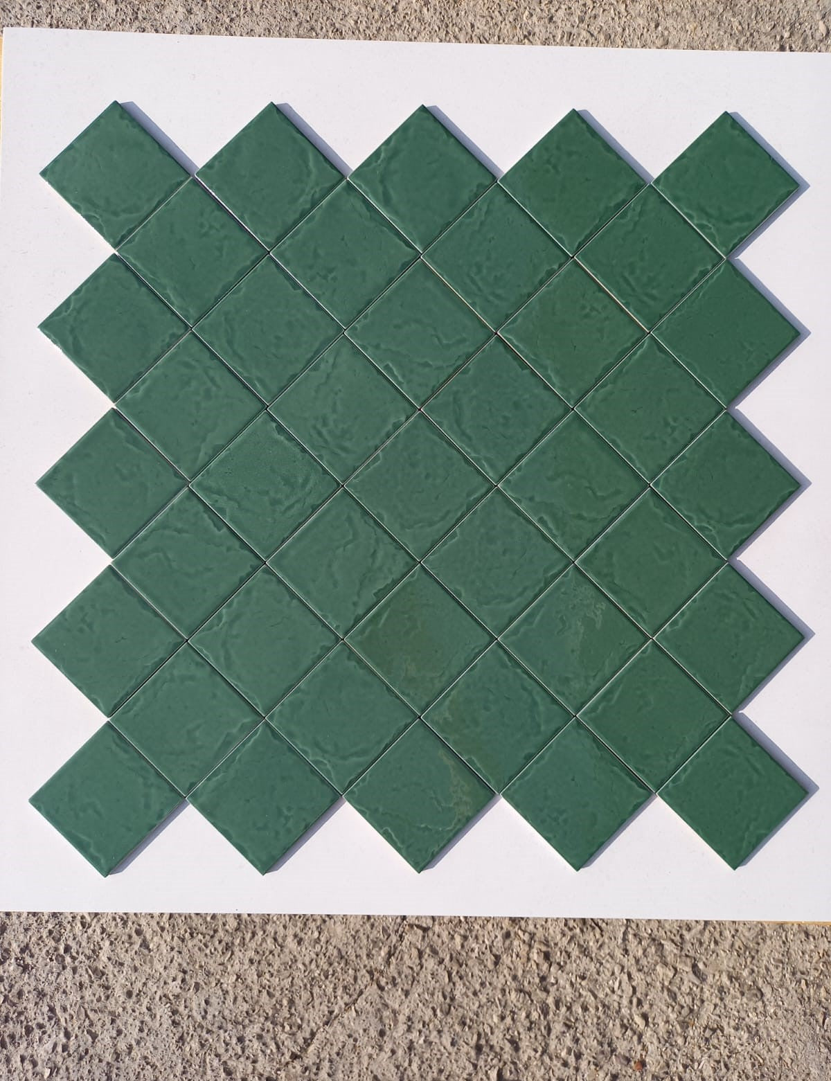 Piastrelle 10x10 Verde bottiglia lucido