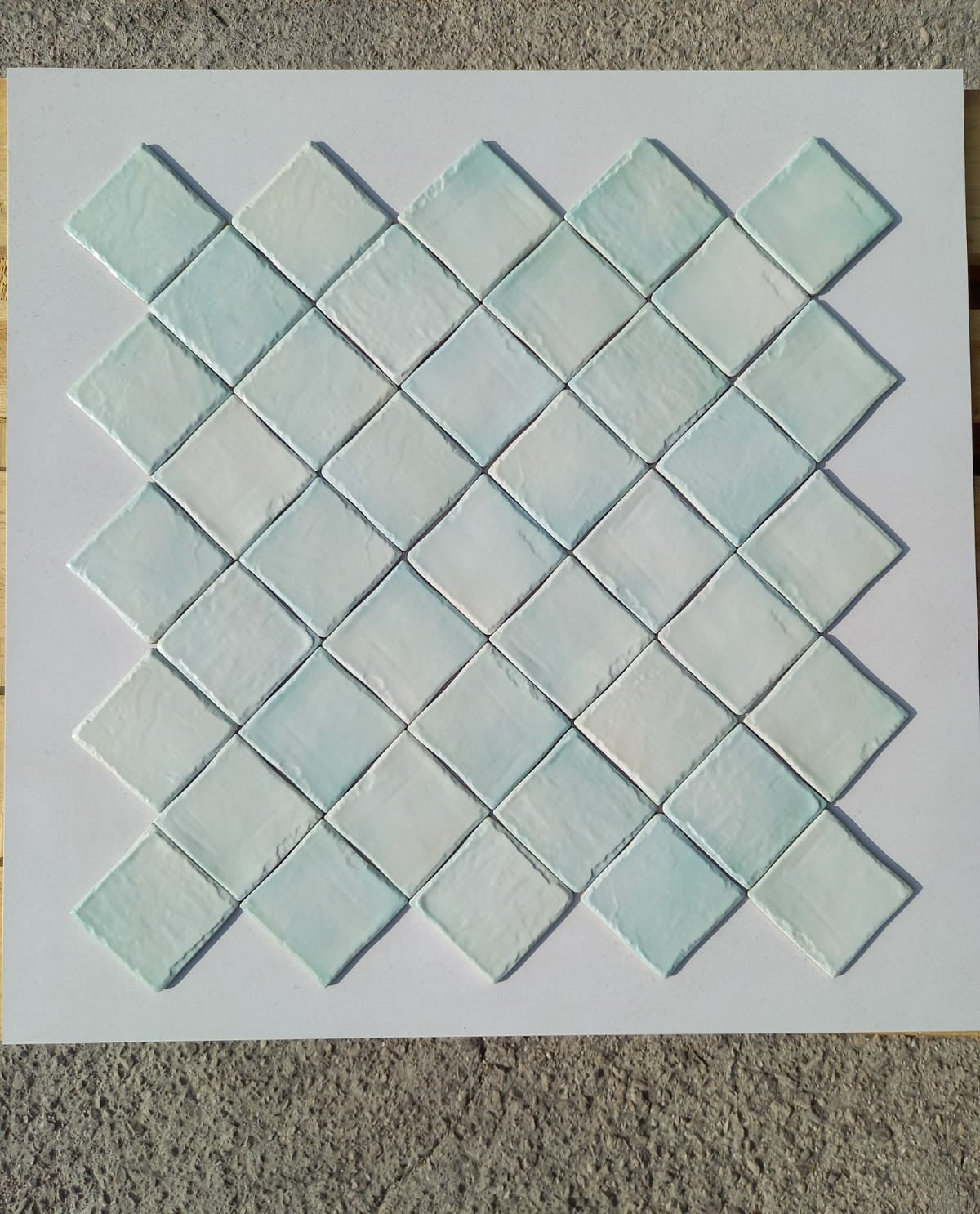Piastrelle 10x10 Verde chiaro matt
