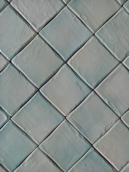 Piastrelle 10x10 Verde chiaro matt