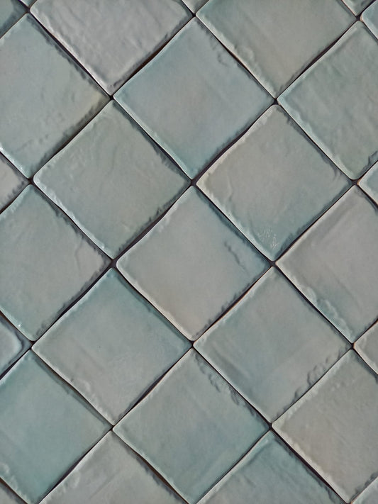 Piastrelle 10x10 Verde chiaro matt