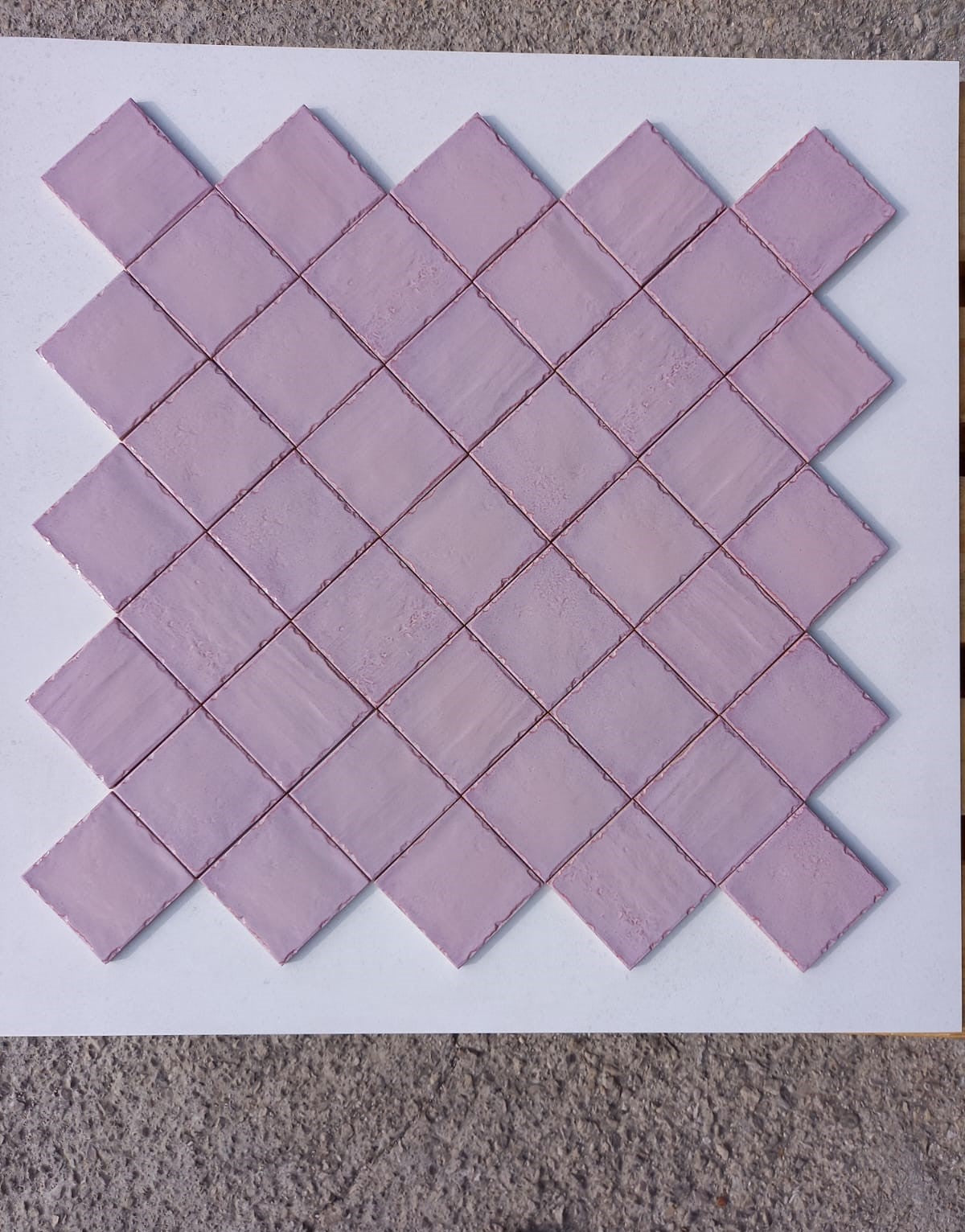 Piastrelle 10x10 Porpora matt
