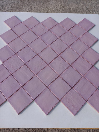 Piastrelle 10x10 Porpora matt