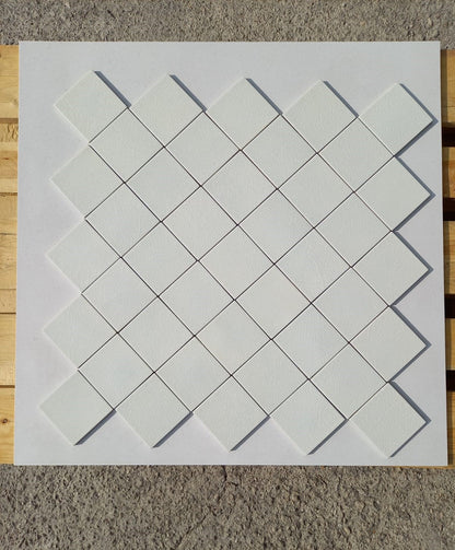 Piastrelle 10x10 Madreperla bianco crackle lucido