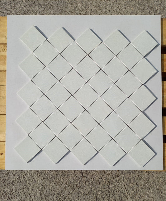 Piastrelle 10x10 Madreperla bianco crackle lucido