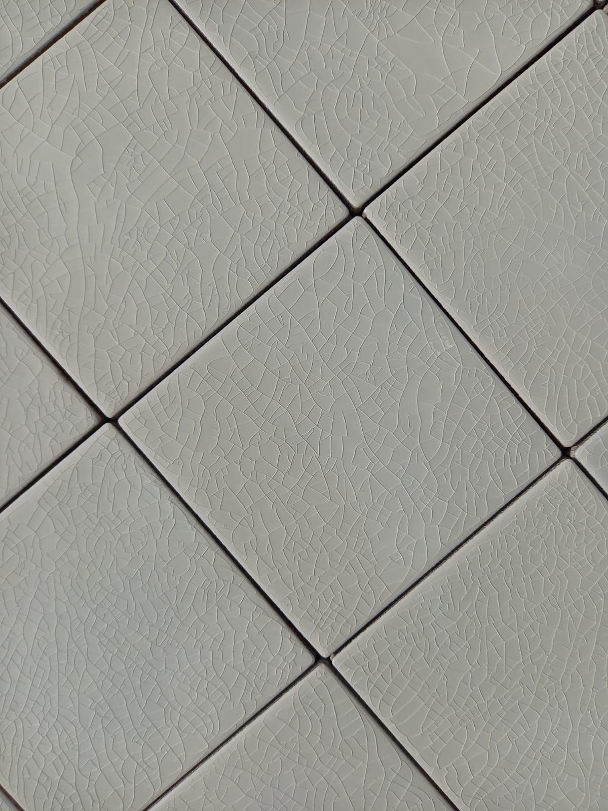Piastrelle 10x10 Madreperla bianco crackle lucido