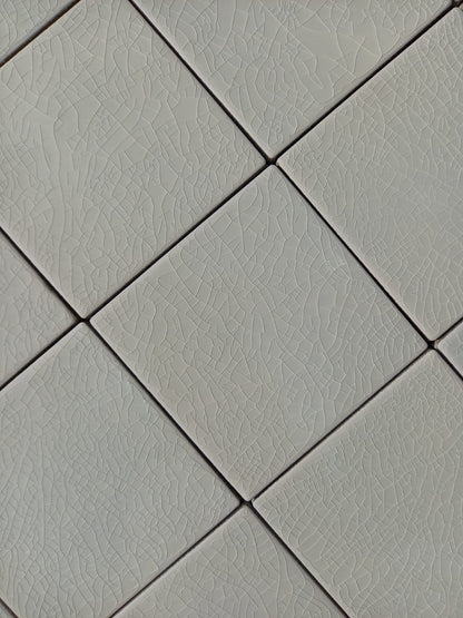 Piastrelle 10x10 Madreperla bianco crackle lucido