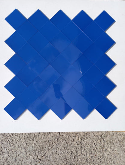 Piastrelle 10x10 Blu lucido