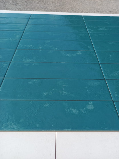 Piastrelle 10x30 Regoli verde glossy