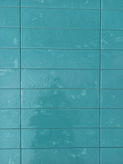 Piastrelle 10x30 Regoli verde glossy