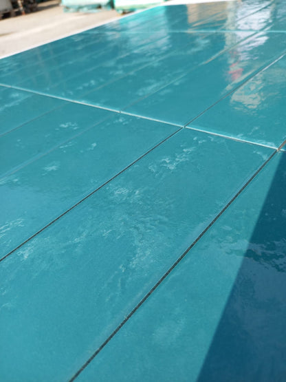 Piastrelle 10x30 Regoli verde glossy