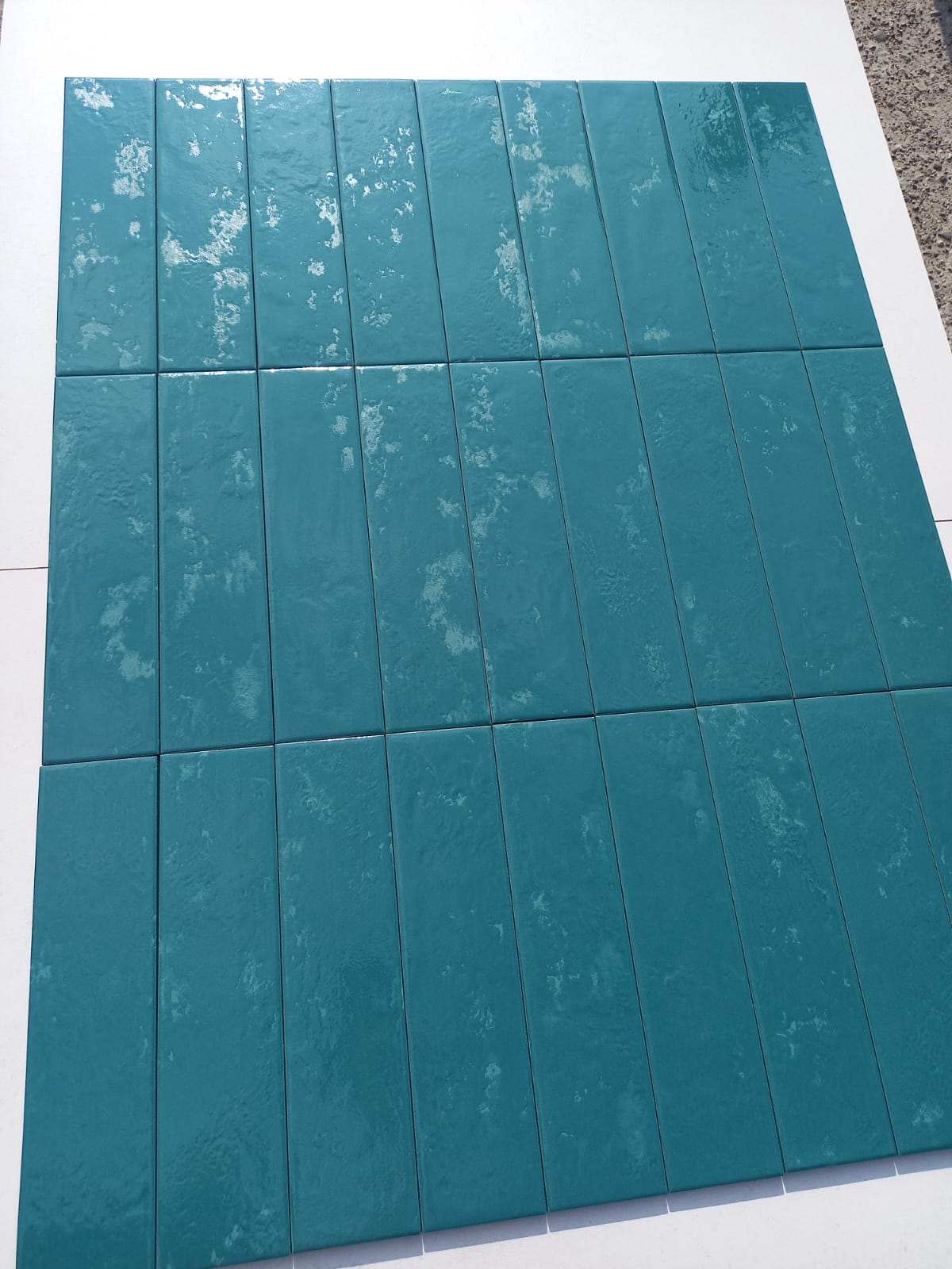 Piastrelle 10x30 Regoli verde glossy