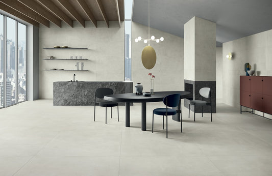 Piastrelle 80x80 Stonecloud white rettificato matt