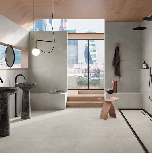 Piastrelle 80x80 Stonecloud white rettificato matt