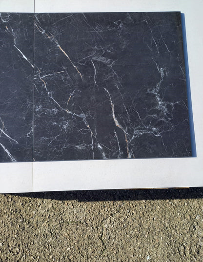 Piastrelle 60x60 Murano noir brill gold rettificato glossy