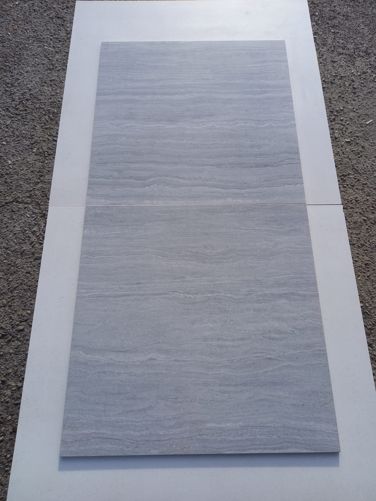 Piastrelle 60x60 Motif extra travertino grey rettificato glossy