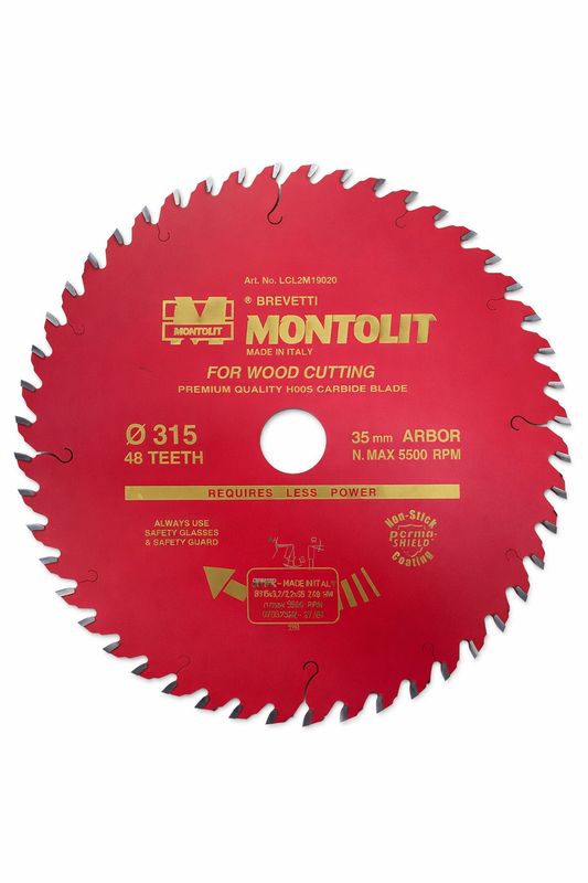 Disco per sega circolare per legno Montolit- Diametro 315-350