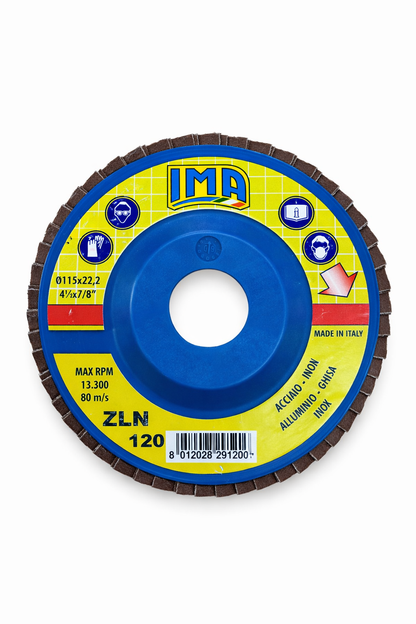 Disco lamellare - Diametro 115 - Grana 40-60-80-100-120