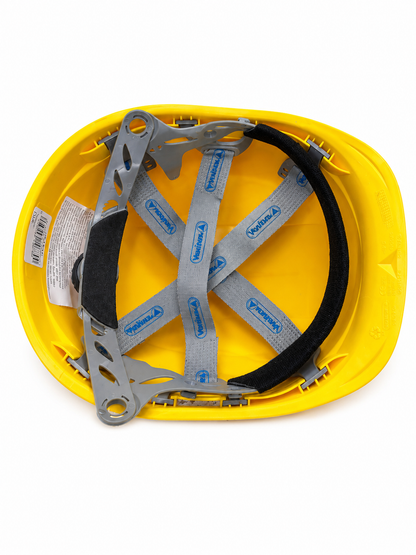 Venitex - Elmetto di Protezione da Cantiere Giallo – Casco di Sicurezza Regolabile per Edilizia, Industria e Lavori Professionali
