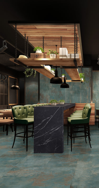 Piastrelle 60x120 Flatiron jeko rettificato matt metallo verde