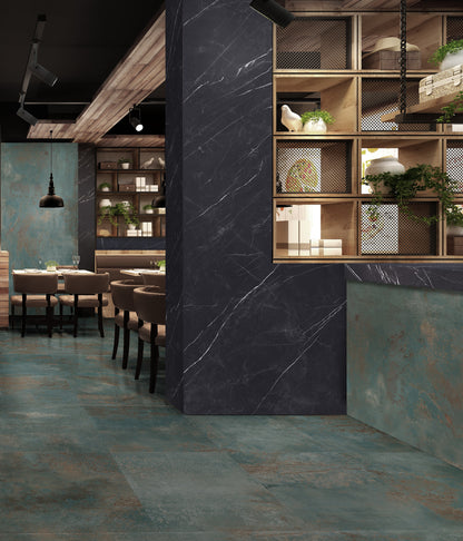 Piastrelle 60x120 Flatiron jeko rettificato matt metallo verde