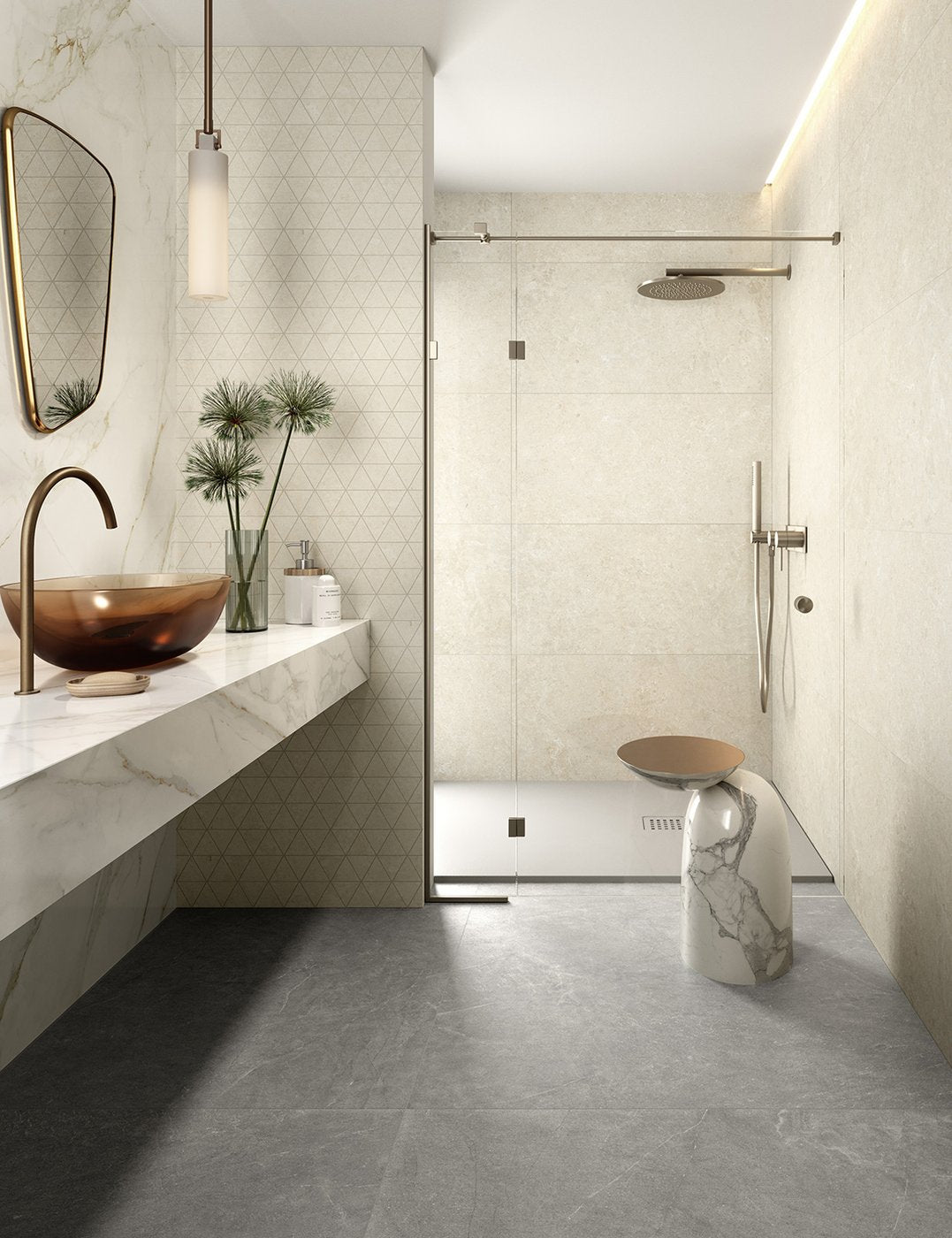 Piastrelle 120x120 Motif calacatta gold rettificato glossy