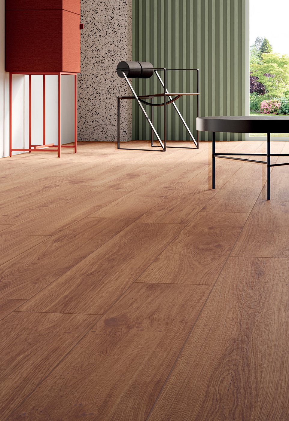 Piastrelle 20x120 Elisir bruno rettificato opaco