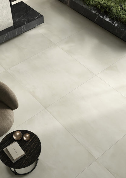 Piastrelle 60x120 Vulcanica platino rettificato bianco matt