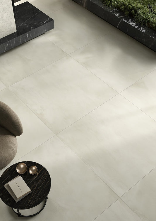 Piastrelle 60x120 Vulcanica platino rettificato bianco matt