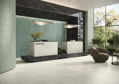 Piastrelle 60x120 Vulcanica platino rettificato bianco matt