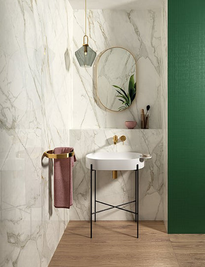 Piastrelle 120x120 Motif calacatta gold rettificato glossy