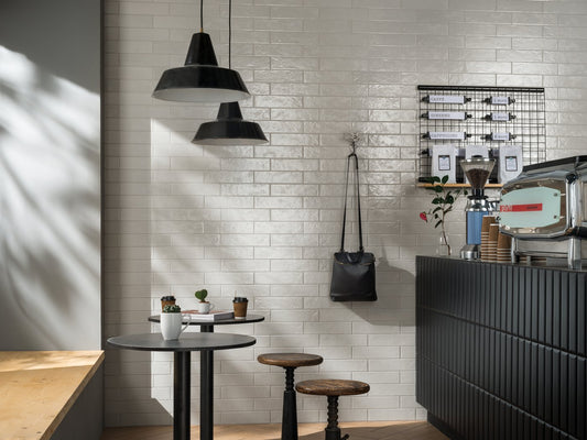 Piastrelle 7.5x30 Nero wide diamantato