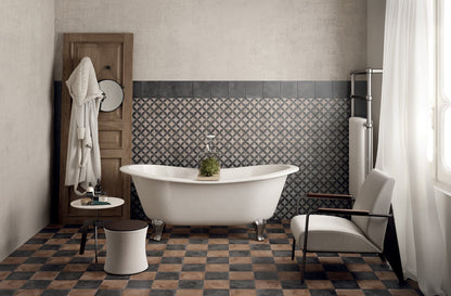 Piastrelle 20x20 Serie Terra astro f bianco nero matt