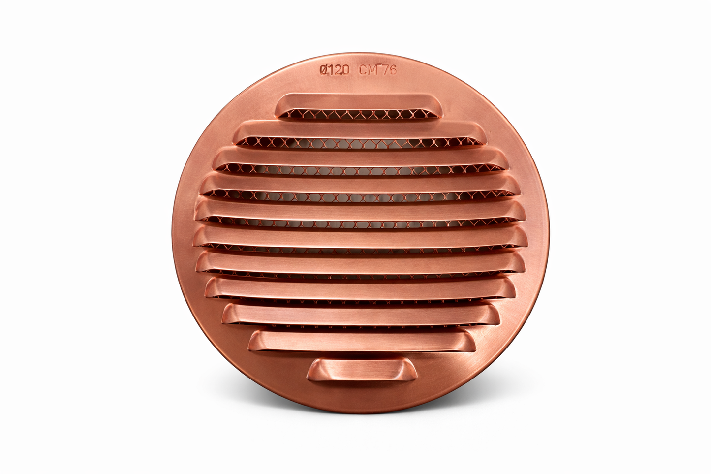 Griglia di areazione tonda - Rame- Alluminio-PVC - 60-80-100-120