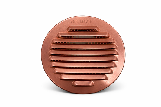 Griglia di areazione tonda - Rame- Alluminio-PVC - 60-80-100-120