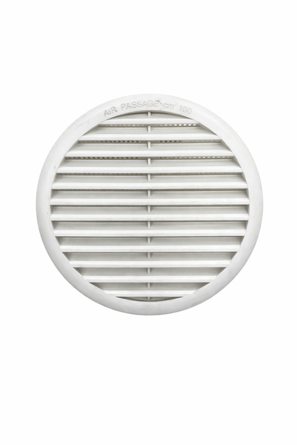 Griglia di areazione tonda con molla 60-125 in PVC
