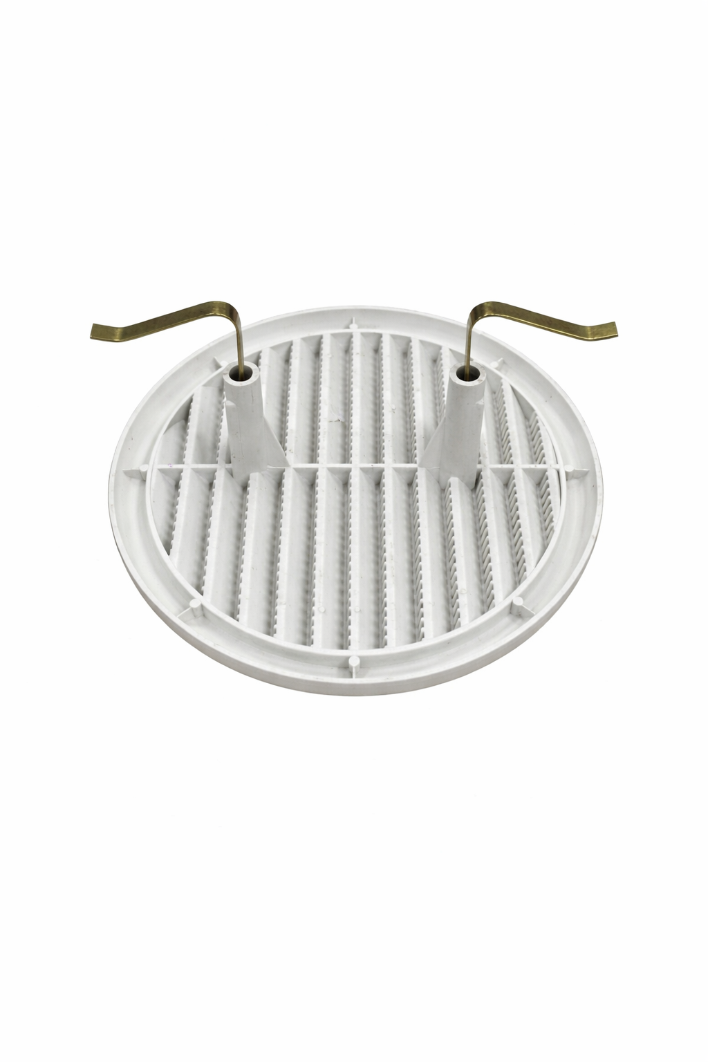 Griglia di areazione tonda con molla 60-125 in PVC