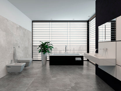 Piastrelle 61x121 Loop Grey rettificato matt