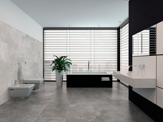 Piastrelle 61x121 Loop Grey rettificato matt