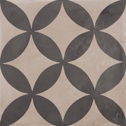 Piastrelle 20x20 Serie Terra astro f bianco nero matt
