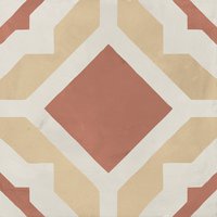 Piastrelle 20x20 Serie Terra art tea geometrico tc matt giallo rosso bianco