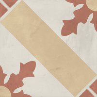 Piastrelle 20x20 Serie Terra art tea card tc matt giallo rosso bianco