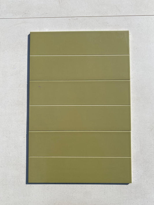 Piastrelle 20x40 Verde oliva preinciso