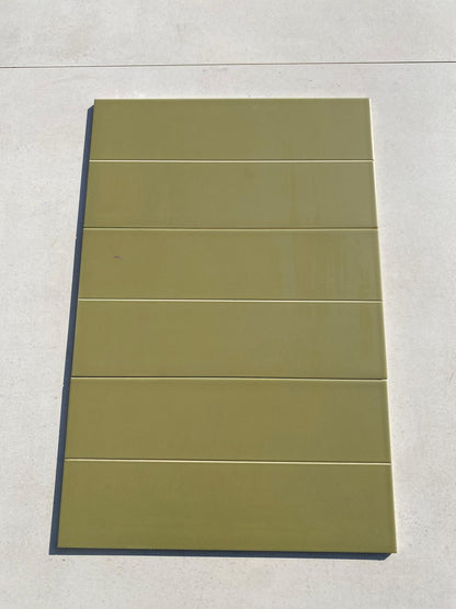 Piastrelle 20x40 Verde oliva preinciso